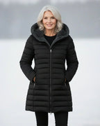 Luna – Chaqueta Acolchada Verde Claro de Invierno