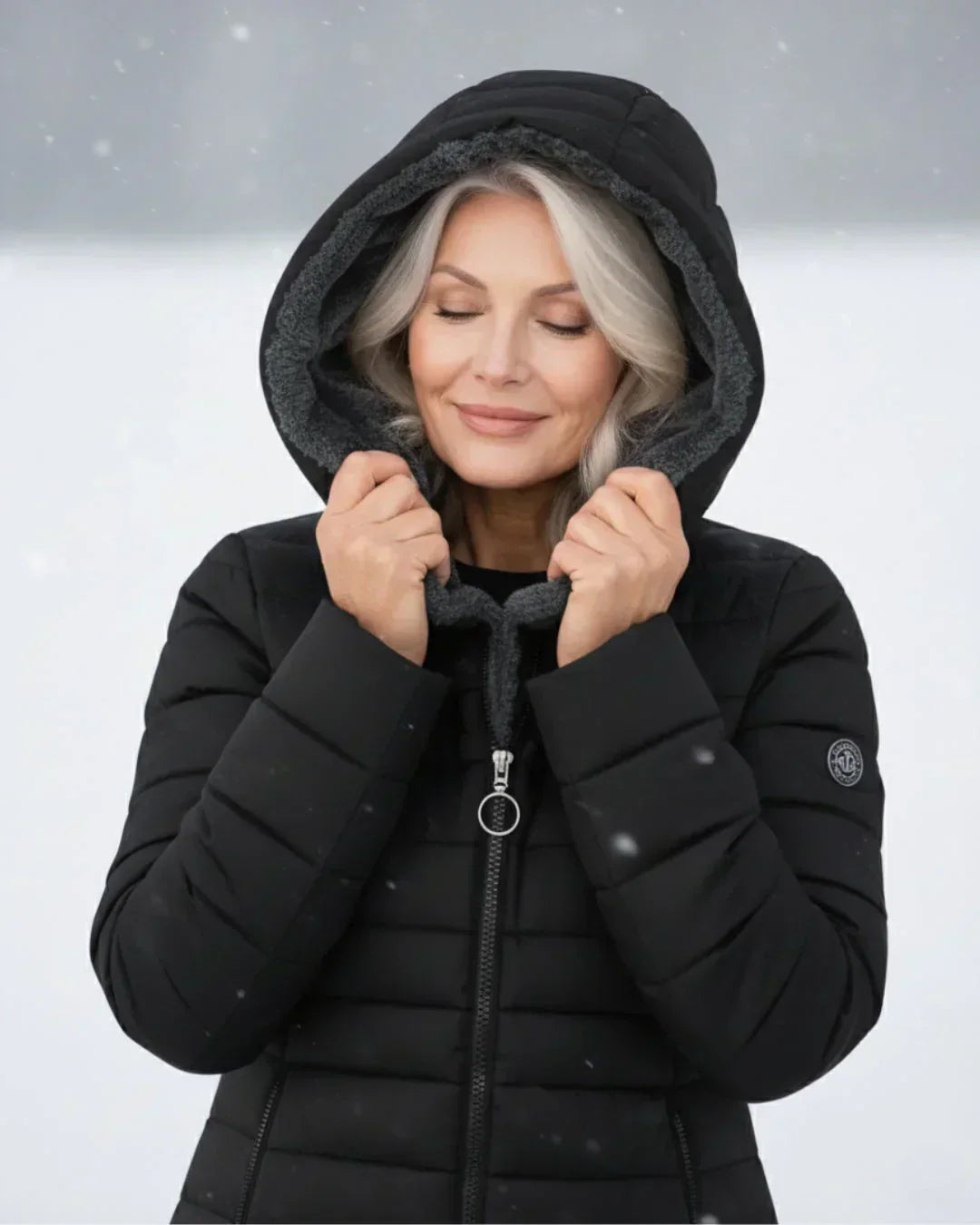 Luna – Chaqueta Acolchada Verde Claro de Invierno