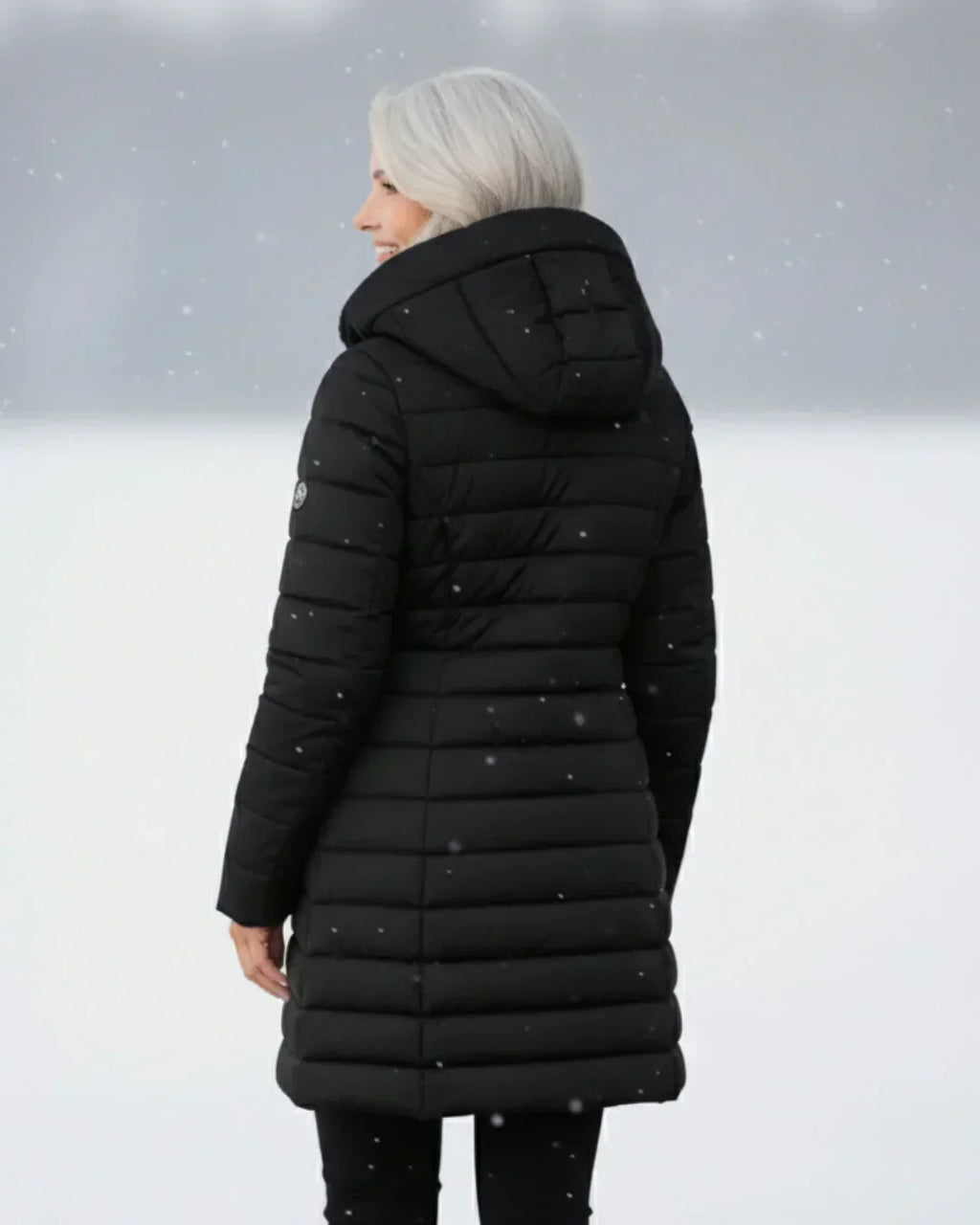 Luna – Chaqueta Acolchada Verde Claro de Invierno