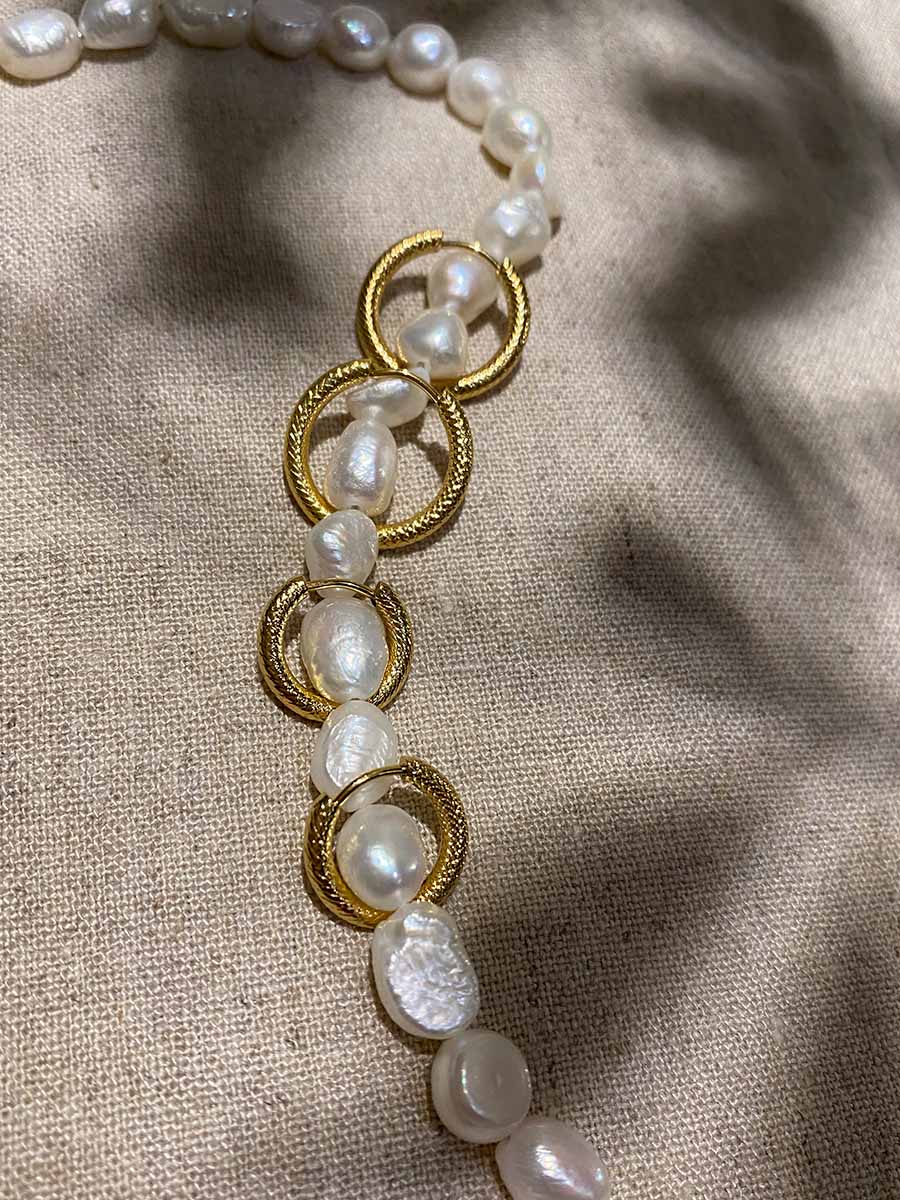 Pendientes Textura Serpiente