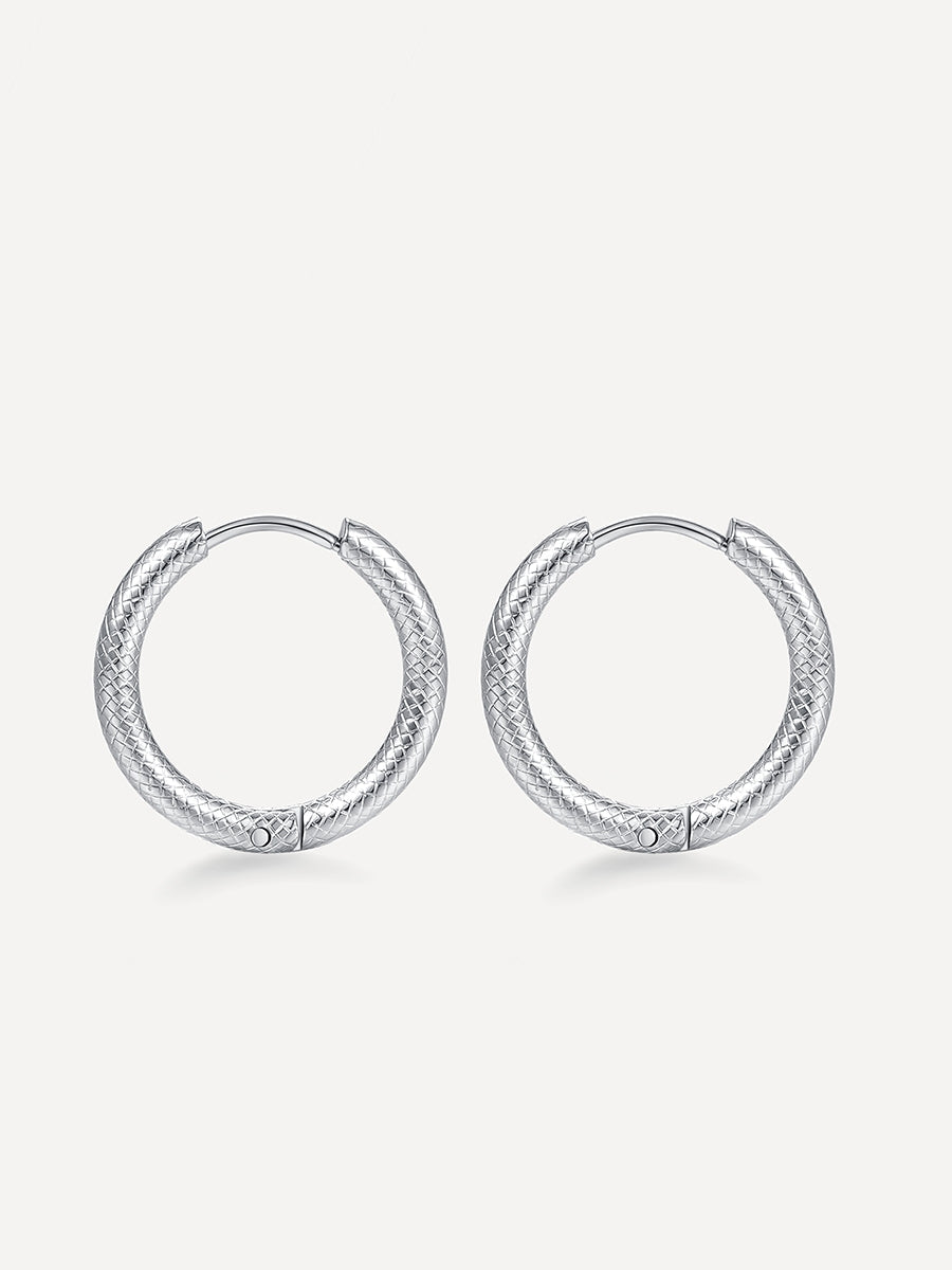 Pendientes Textura Serpiente