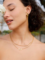 Pendientes Hoja Brillante