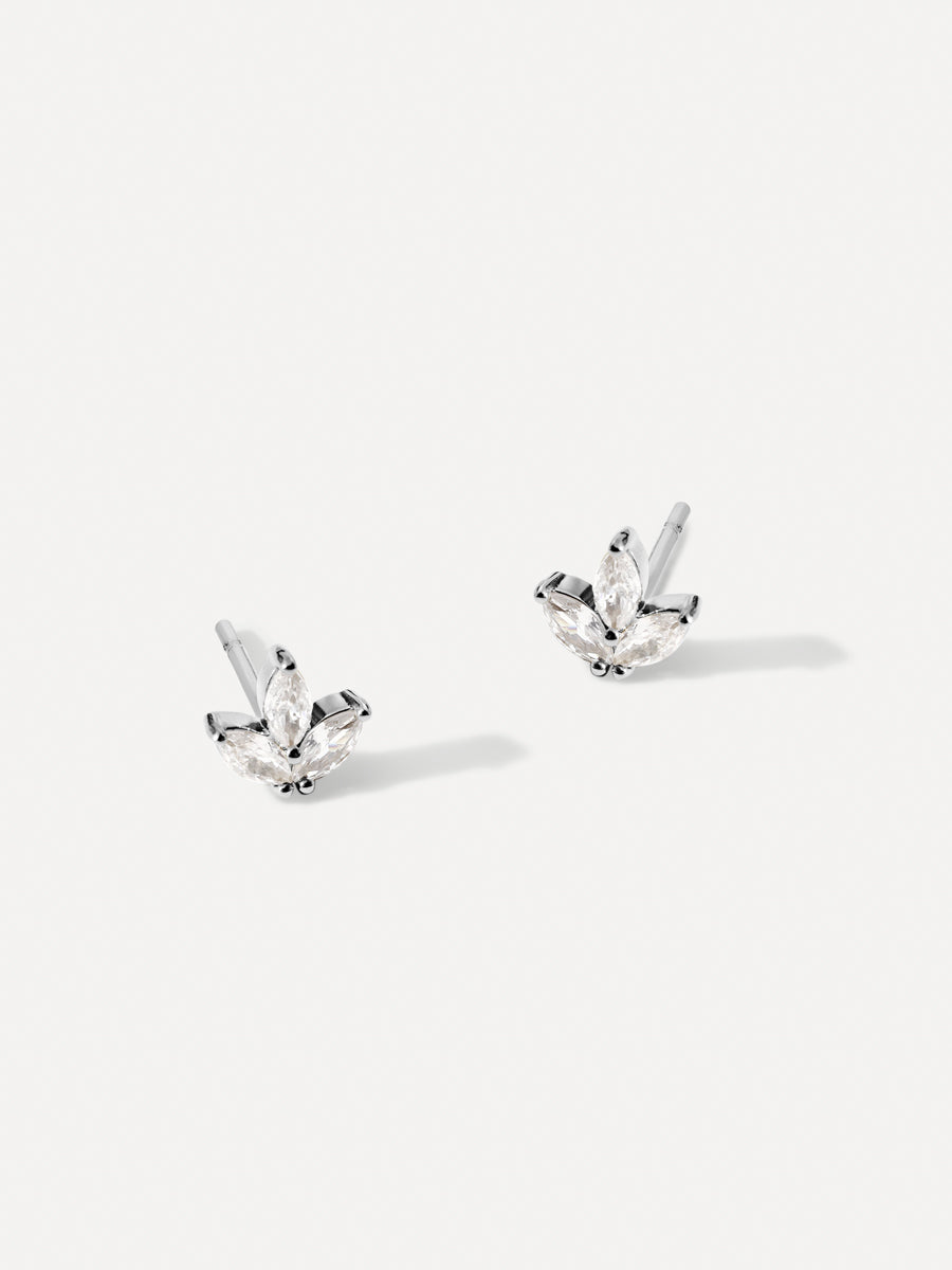 Pendientes Hoja Brillante