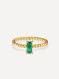 Anillo Espiral Verde