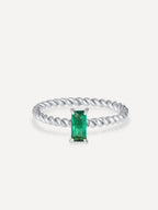 Anillo Espiral Verde