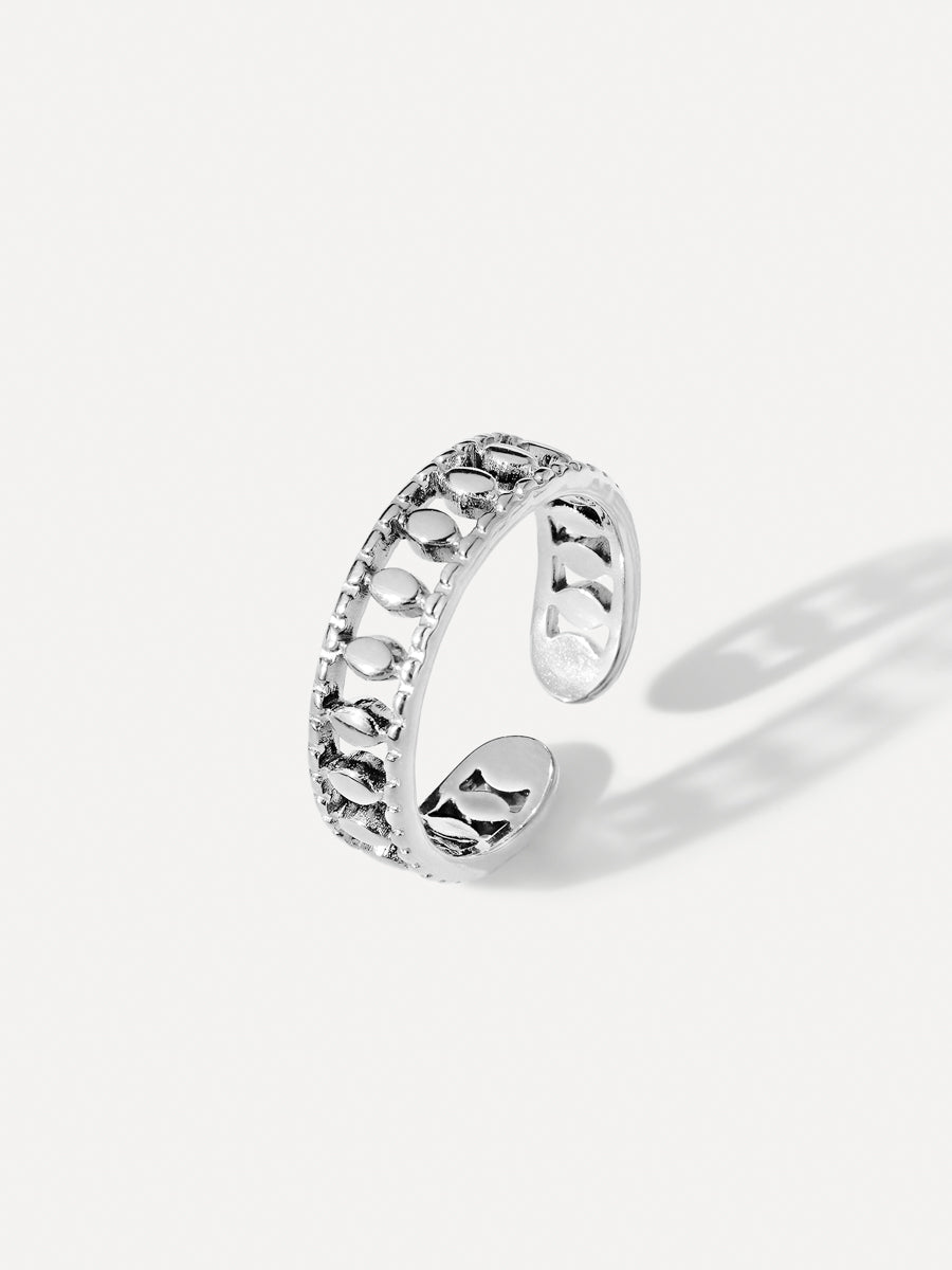 Anillo Onda Dorada