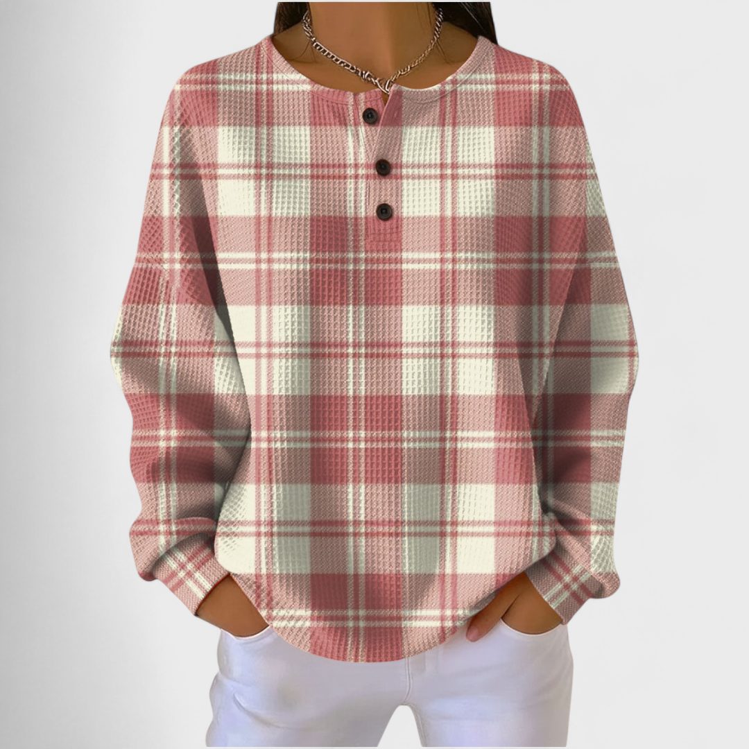 Judith | Sudadera Sin Capucha Mujer Estampado Navideño Manga Larga