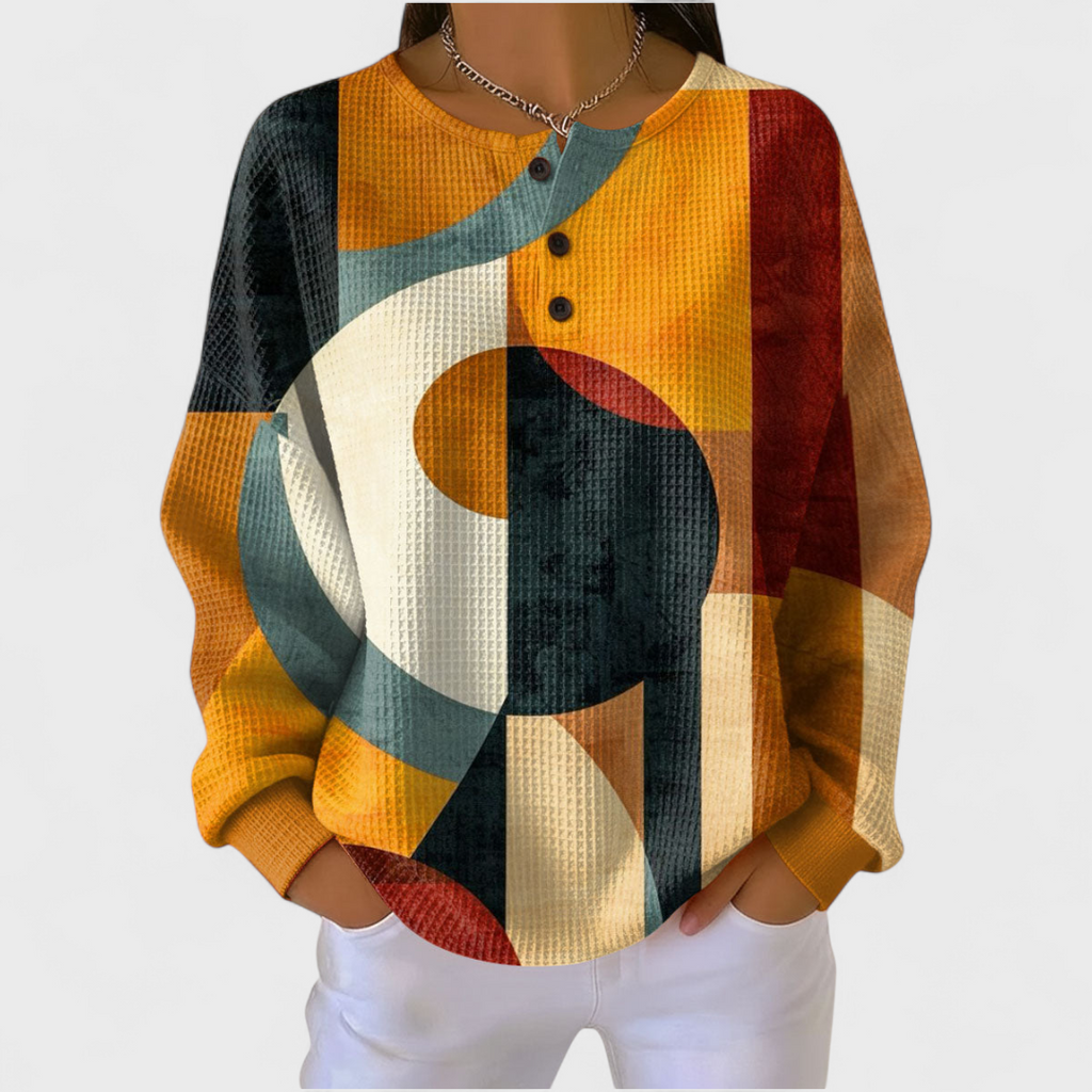 Judith | Sudadera Sin Capucha Mujer Estampado Navideño Manga Larga