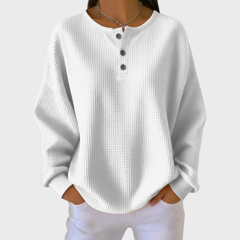 Judith | Sudadera Sin Capucha Mujer Estampado Navideño Manga Larga