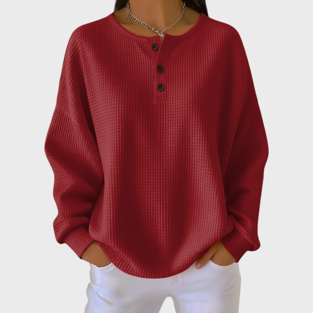 Judith | Sudadera Sin Capucha Mujer Estampado Navideño Manga Larga