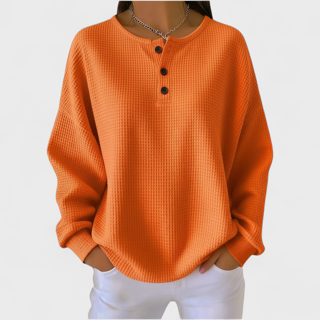 Judith | Sudadera Sin Capucha Mujer Estampado Navideño Manga Larga