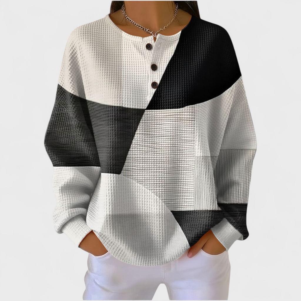 Judith | Sudadera Sin Capucha Mujer Estampado Navideño Manga Larga