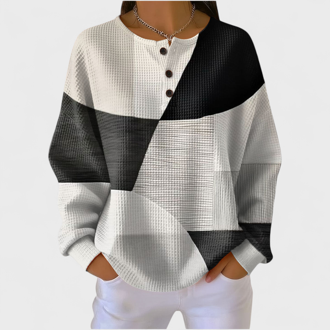 Judith | Sudadera Sin Capucha Mujer Estampado Navideño Manga Larga