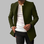 Ciro | Abrigo de Lana Slim Fit Hombre Cuello Mao