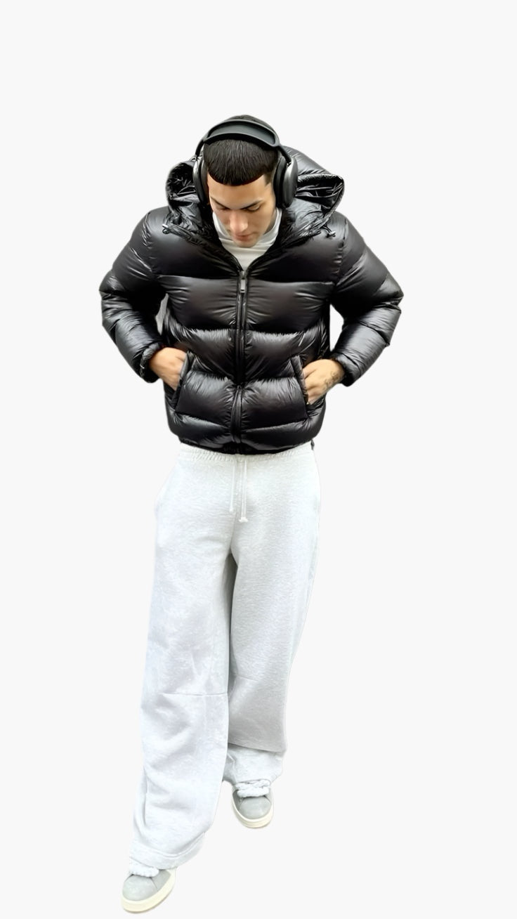 Samuel | Chaqueta de Plumas Hombre con Capucha Acolchada