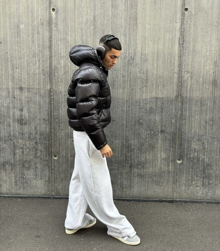 Samuel | Chaqueta de Plumas Hombre con Capucha Acolchada
