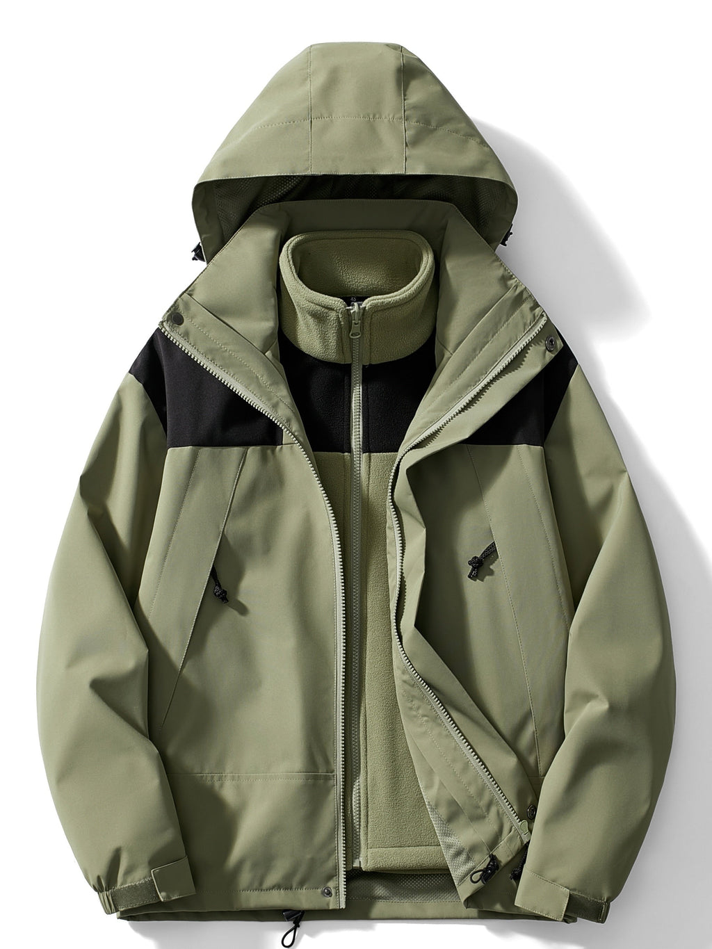 Ingrid | Chaqueta Impermeable 3 en 1 con Forro Polar Mujer Capucha