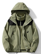 Ingrid | Chaqueta Impermeable 3 en 1 con Forro Polar Mujer Capucha