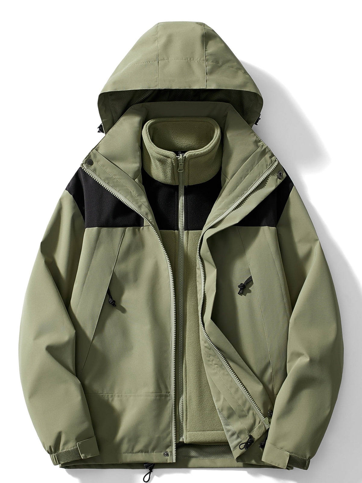 Ingrid | Chaqueta Impermeable 3 en 1 con Forro Polar Mujer Capucha