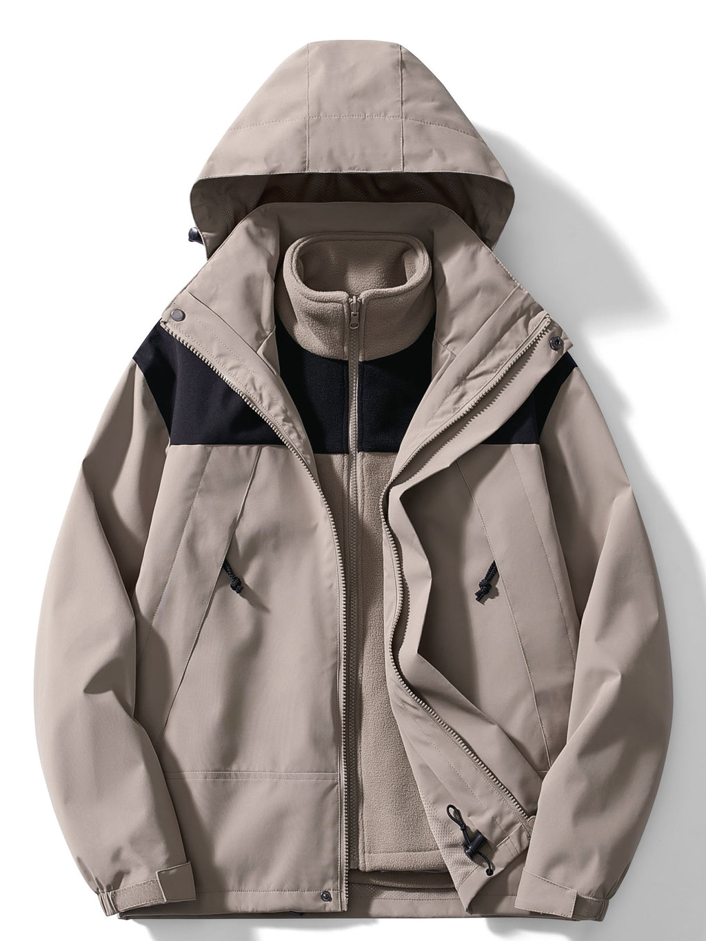 Ingrid | Chaqueta Impermeable 3 en 1 con Forro Polar Mujer Capucha