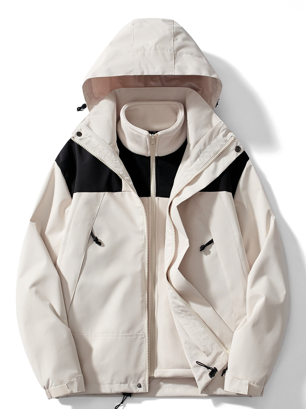 Ingrid | Chaqueta Impermeable 3 en 1 con Forro Polar Mujer Capucha