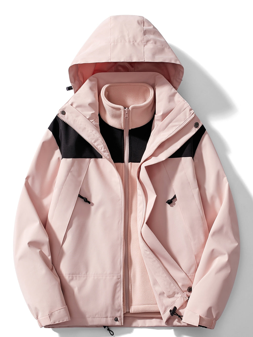 Ingrid | Chaqueta Impermeable 3 en 1 con Forro Polar Mujer Capucha