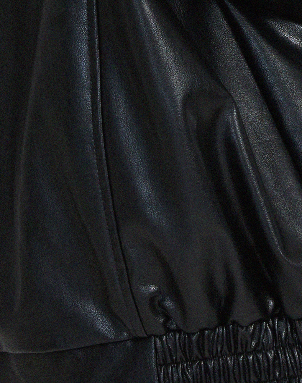 Delfina | Chaqueta de Cuero Oversize Biker Mujer Cremallera
