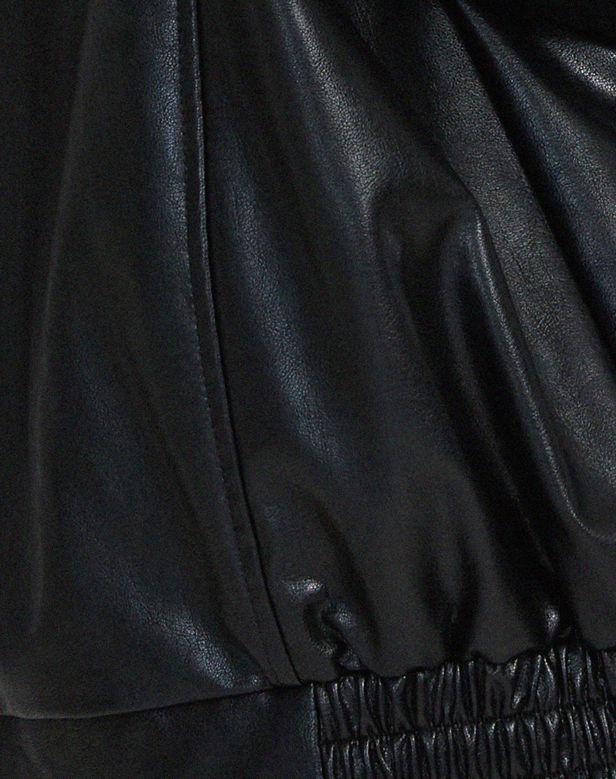 Delfina | Chaqueta de Cuero Oversize Biker Mujer Cremallera