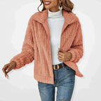 Oihana | Chaqueta de Forro Polar Mujer Cremallera Cuello Solapa