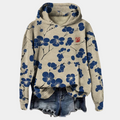 Ángela | Sudadera con Capucha Estampado Floral Mujer Oversize