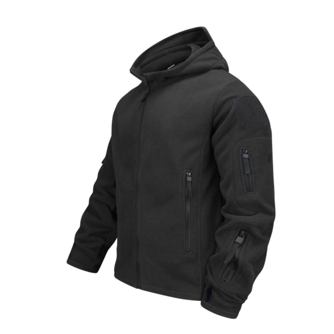 Vicente | Chaqueta Polar Hombre con Capucha Multibolsillos
