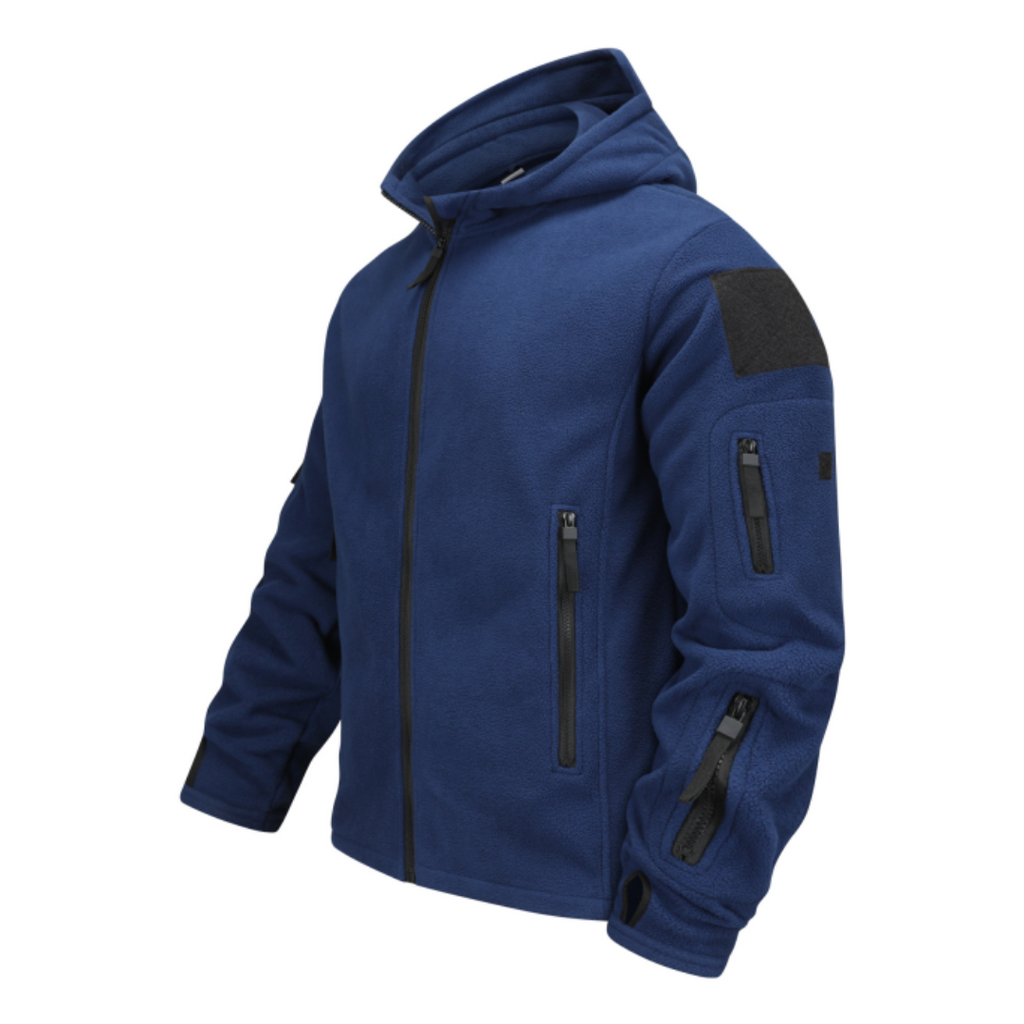 Vicente | Chaqueta Polar Hombre con Capucha Multibolsillos