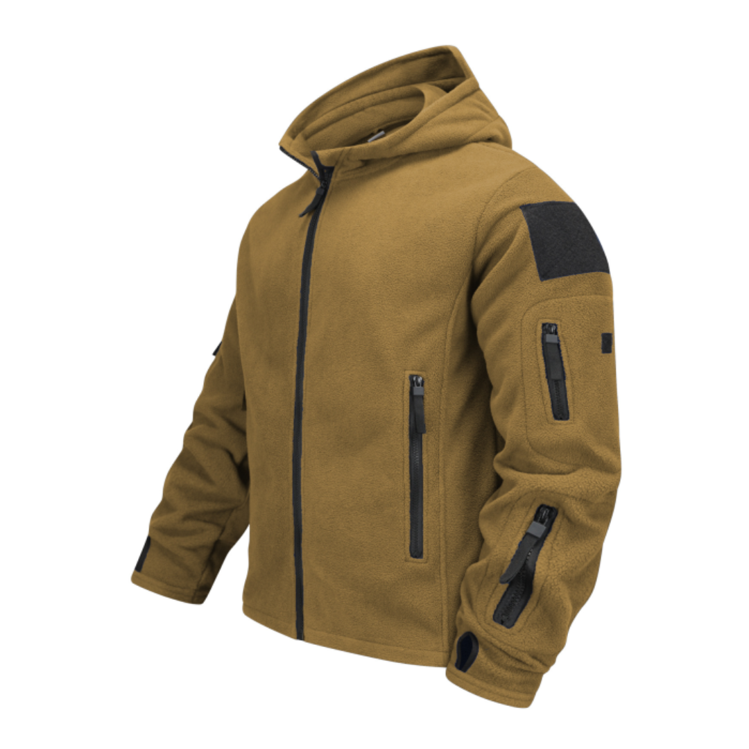 Vicente | Chaqueta Polar Hombre con Capucha Multibolsillos