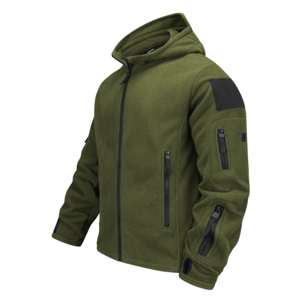 Vicente | Chaqueta Polar Hombre con Capucha Multibolsillos