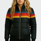 Vera | Chaqueta Acolchada Impermeable Mujer Estampado Multicolor