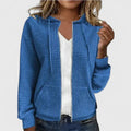 Eva | Jersey de Punto con Capucha y Cremallera Mujer Textura Waffle