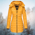 Rosa | Parka Acolchada Larga Mujer con Capucha