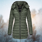 Rosa | Parka Acolchada Larga Mujer con Capucha