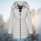Rosa | Parka Acolchada Larga Mujer con Capucha