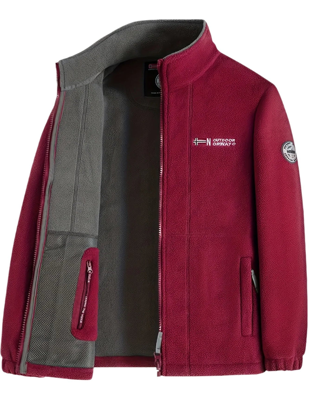 Higinio | Chaqueta Polar Hombre Cuello Alto Cremallera