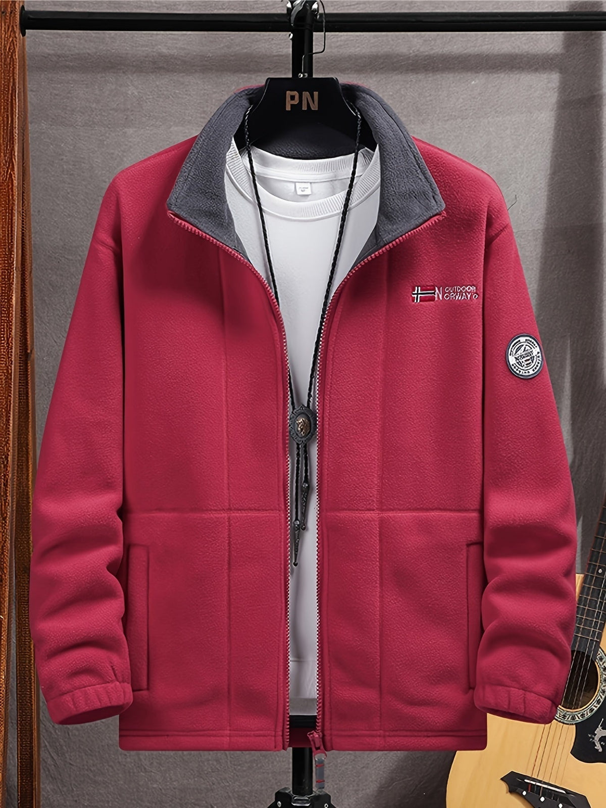 Higinio | Chaqueta Polar Hombre Cuello Alto Cremallera