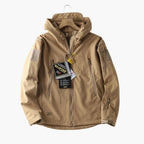 Fausto | Chaqueta Softshell Hombre con Capucha Táctica Multipocket