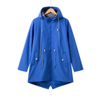 Fiorella | Chubasquero Impermeable Mujer con Capucha Cordón Ajustable