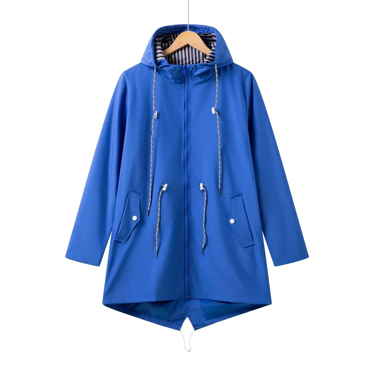 Fiorella | Chubasquero Impermeable Mujer con Capucha Cordón Ajustable