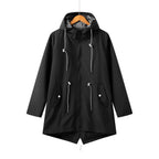 Fiorella | Chubasquero Impermeable Mujer con Capucha Cordón Ajustable