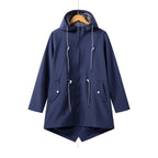 Fiorella | Chubasquero Impermeable Mujer con Capucha Cordón Ajustable