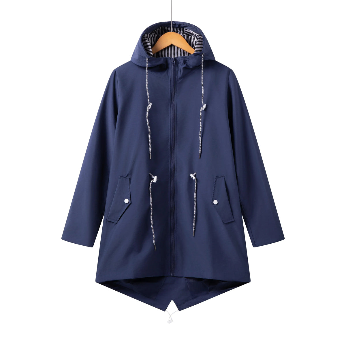 Fiorella | Chubasquero Impermeable Mujer con Capucha Cordón Ajustable