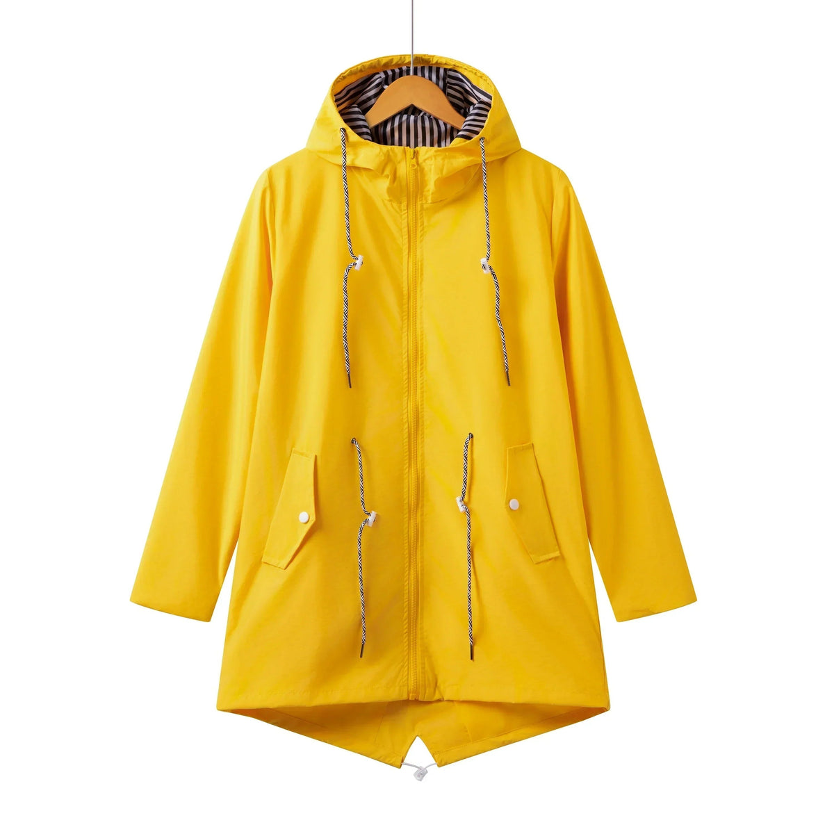 Fiorella | Chubasquero Impermeable Mujer con Capucha Cordón Ajustable