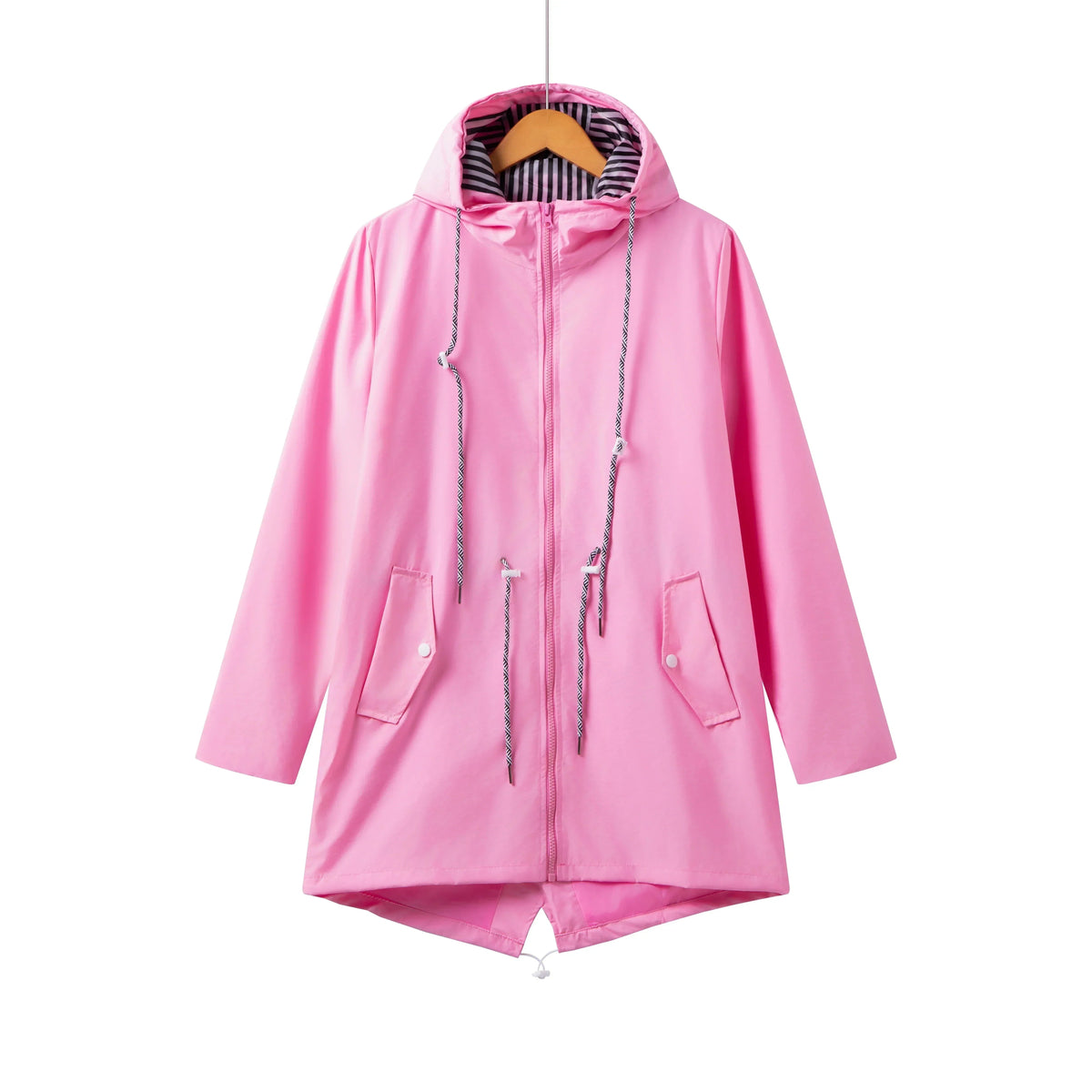 Fiorella | Chubasquero Impermeable Mujer con Capucha Cordón Ajustable
