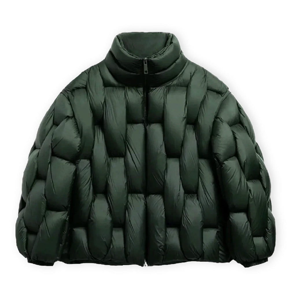 Leonora | Chaqueta de Plumas Oversize Mujer Cuello Alto Cremallera